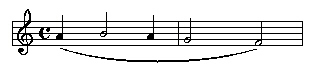 slur symbol in music for word document